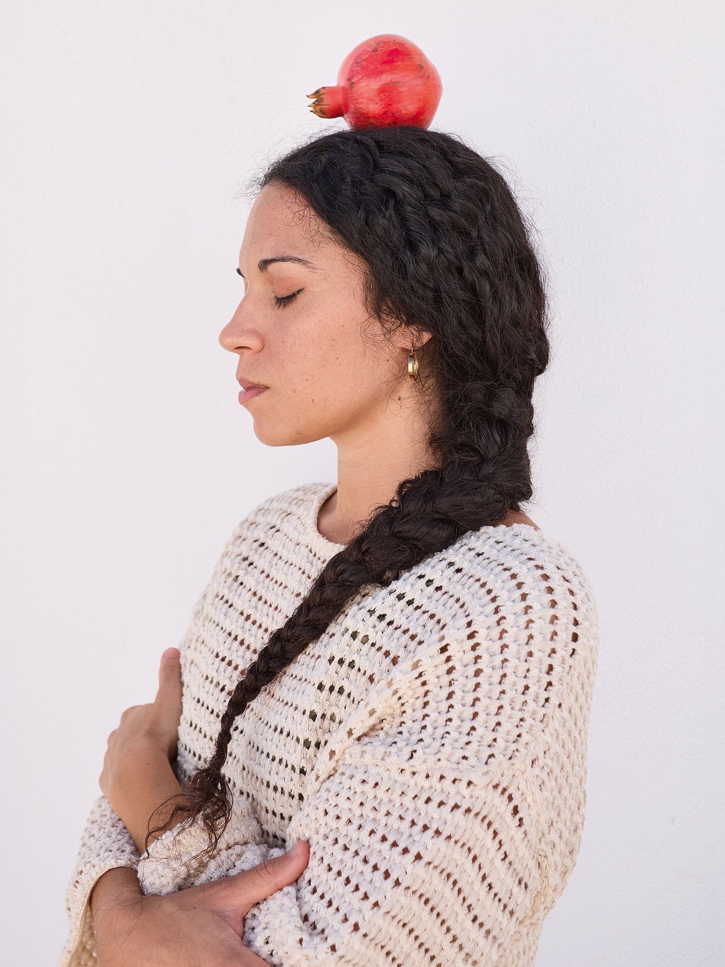 Camisola de malha com algodão reciclado