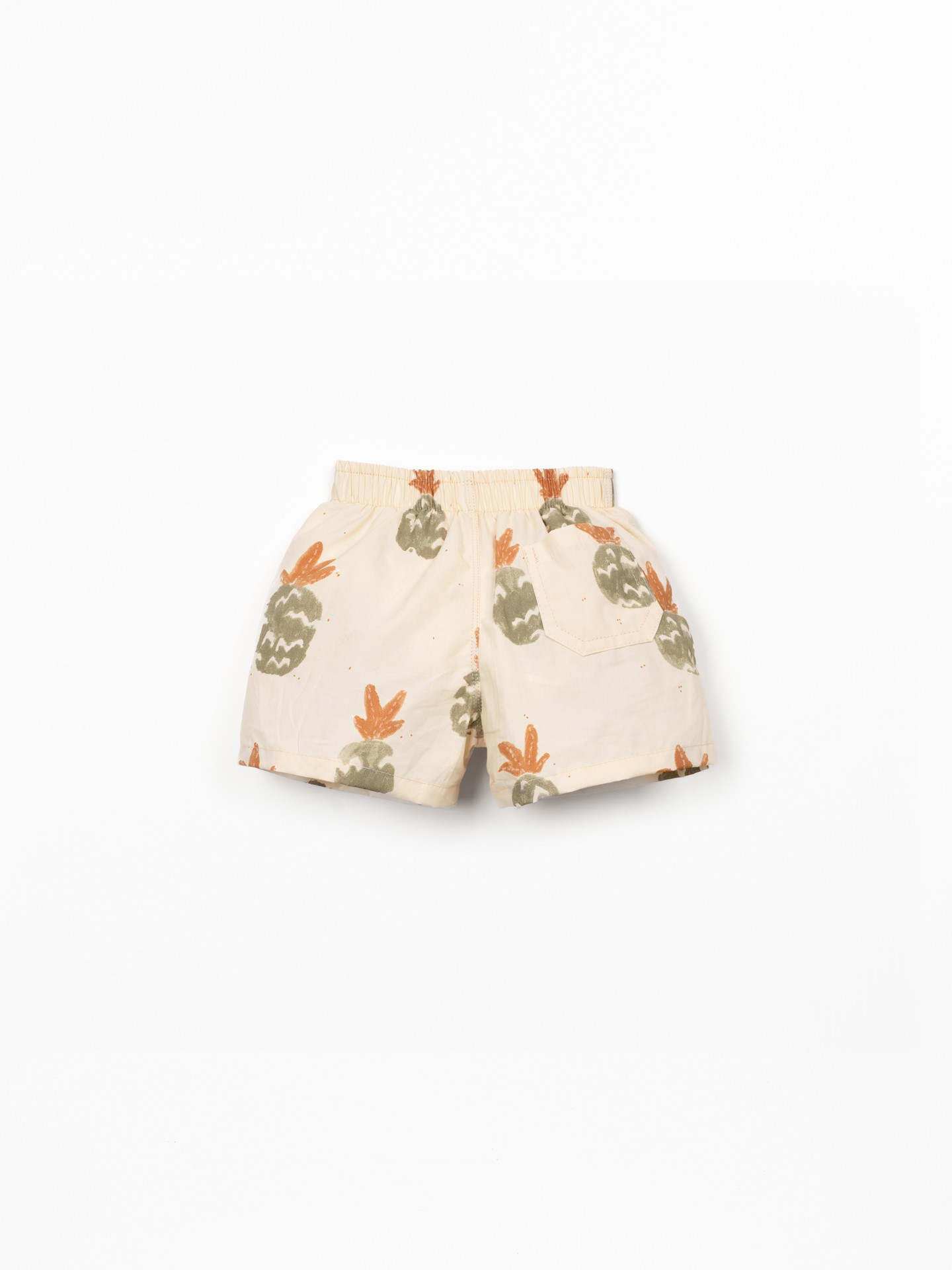 Calção de banho com estampado de ananases