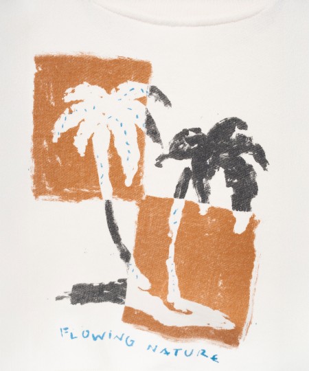 Sweat-shirt avec illustration au dos