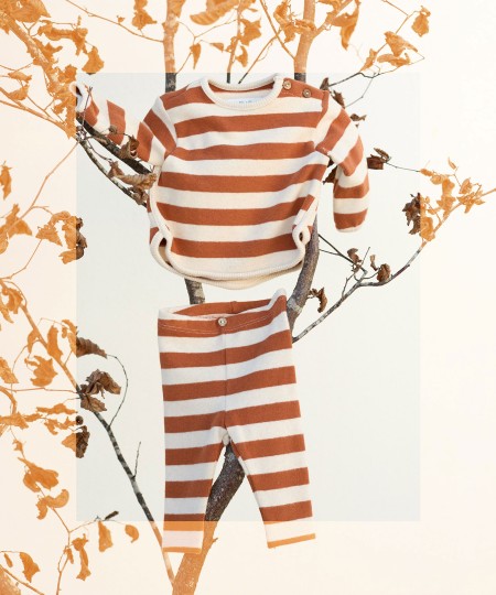 Striped pattern leggings