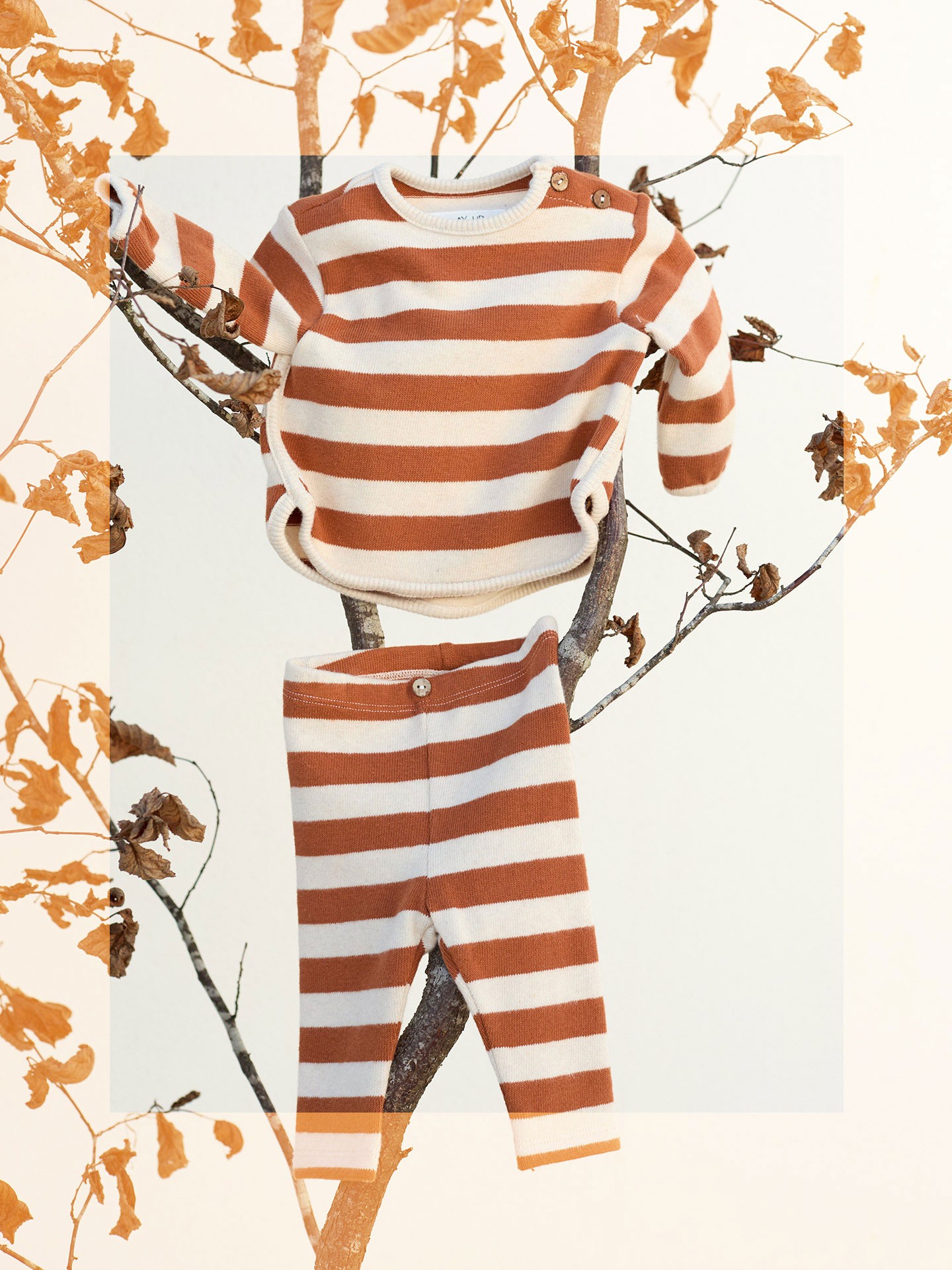 Leggings à motif rayé