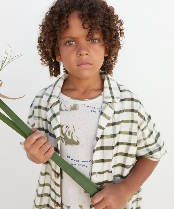 Chemise en tissu imprim?