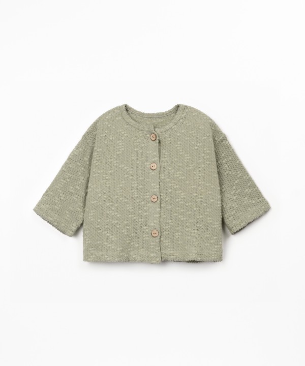 Veste en mélange de fibres naturelles et recyclées