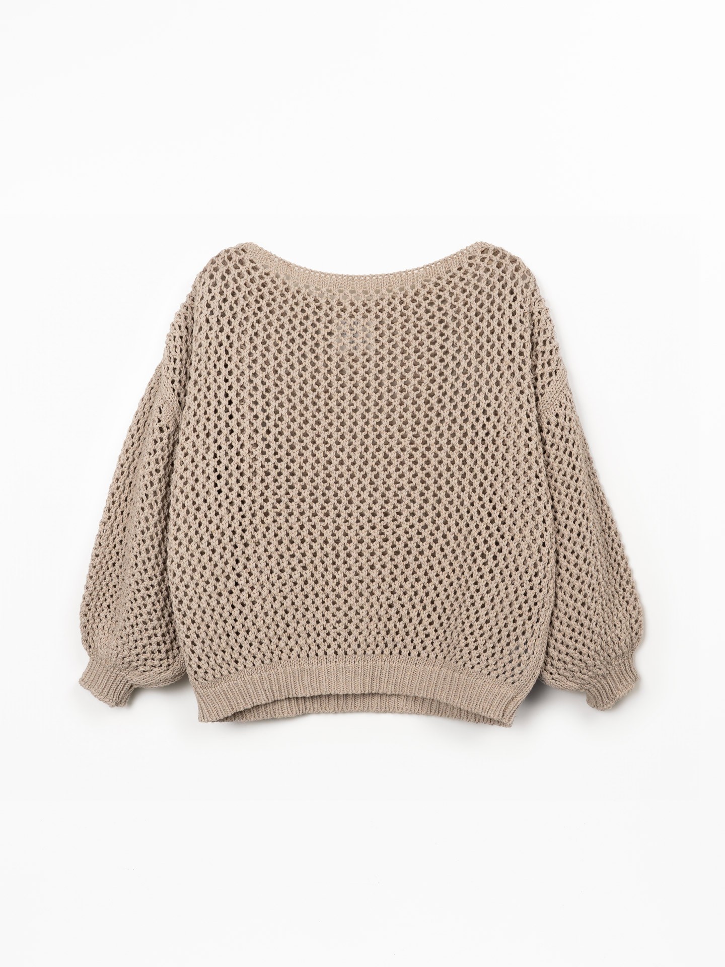 Camisola tricot em algodão e algodão reciclado