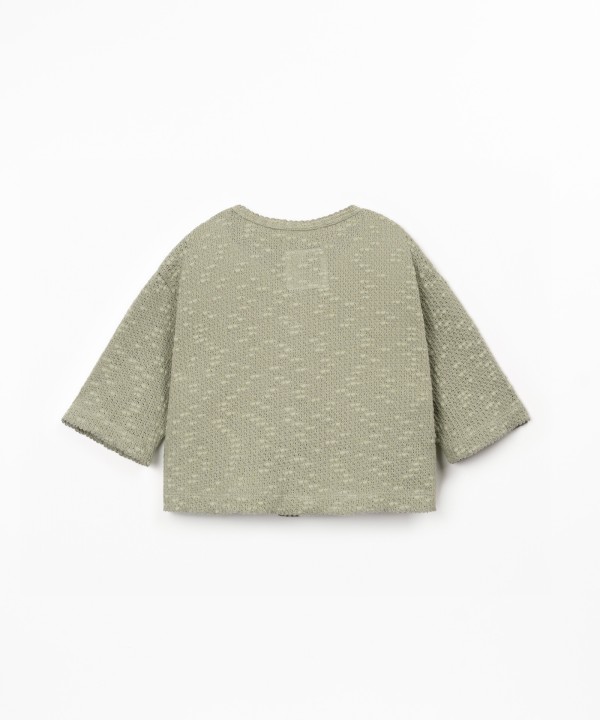 Jacket in a blend of natural and recycled fibers