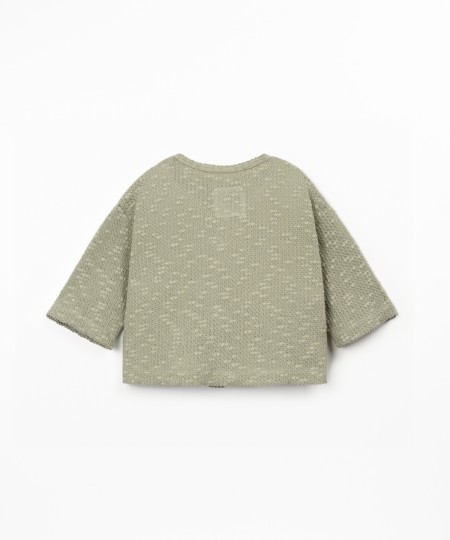 Veste en mélange de fibres naturelles et recyclées