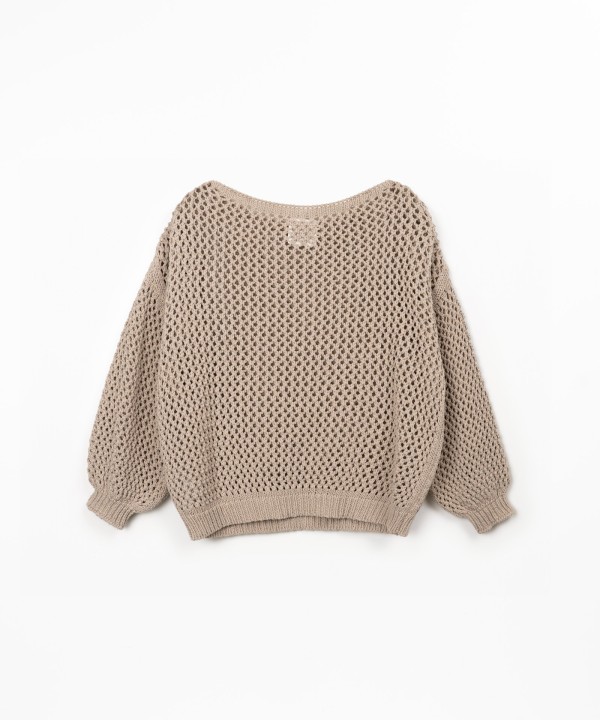 Camisola tricot em algodão e algodão reciclado