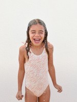 Maillot de bain imprimé en coton biologique Maillot de bain imprimé en coton biologique