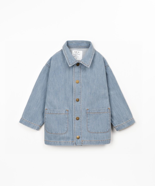 Veste en jean avec col