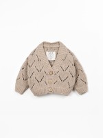 Cardigan en tricot avec boutons en coco