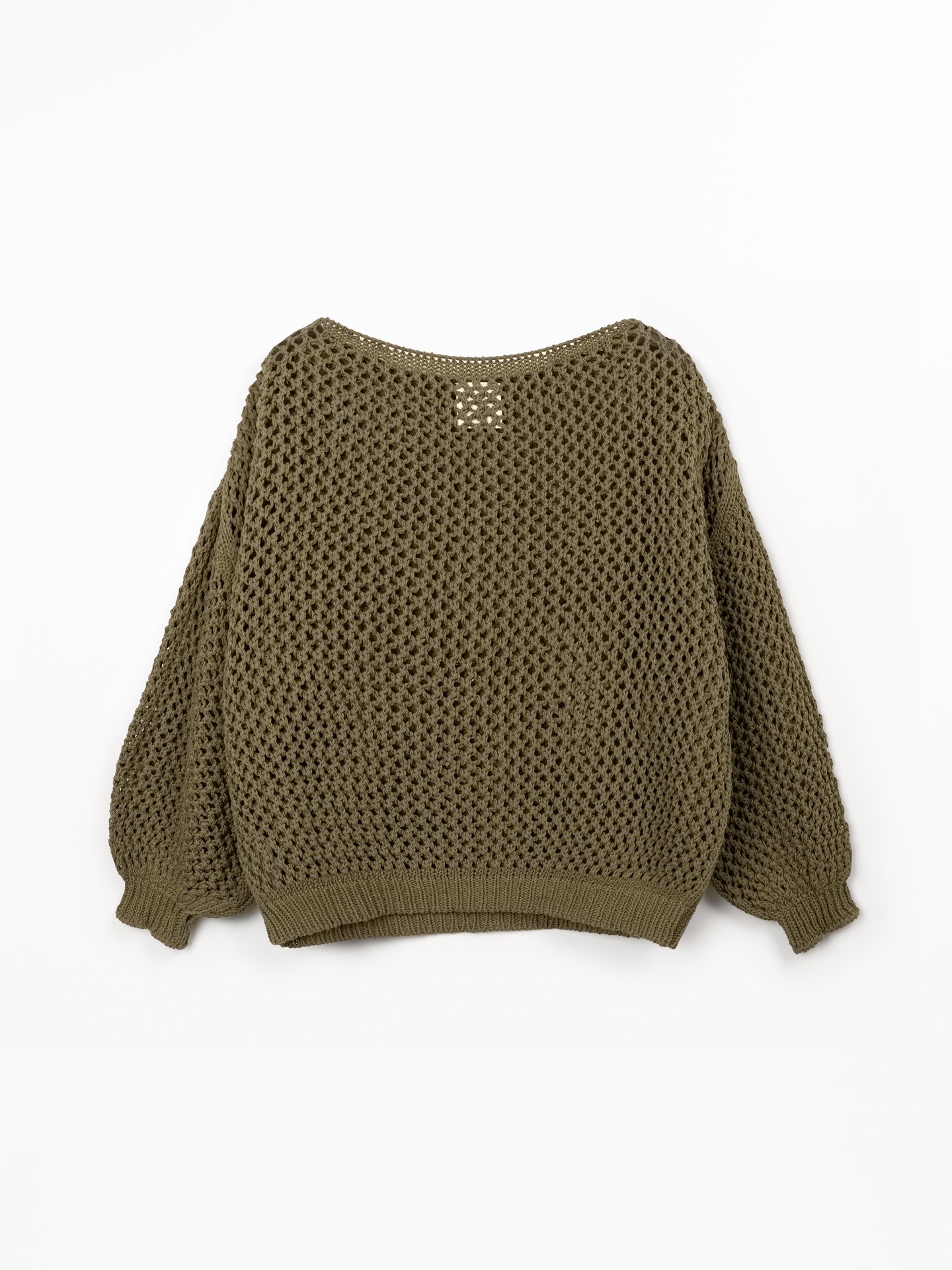 Camisola tricot em algodão e algodão reciclado