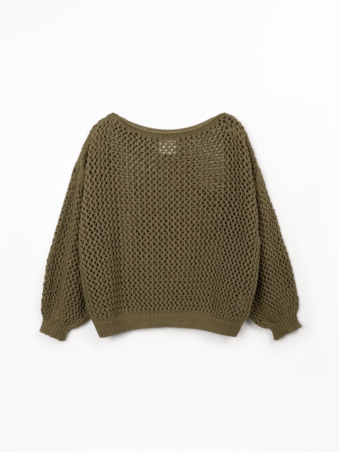 Camisola tricot em algodão e algodão reciclado