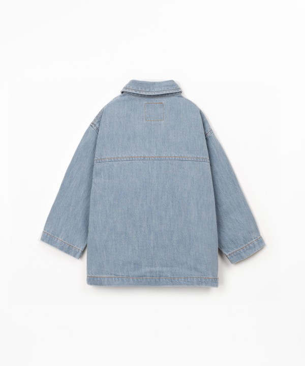 Veste en jean avec col