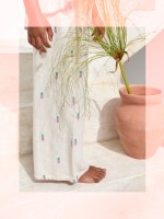 Pantalon en tissu avec imprimé d?ananas Pantalon en tissu avec imprimé d?ananas