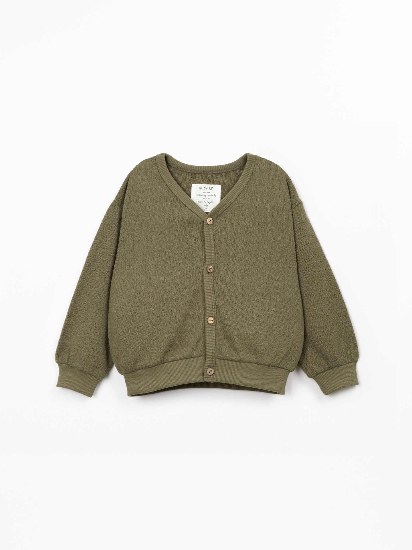 Veste en mélange de coton et fibres recyclées