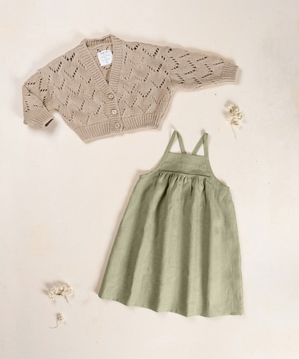 Robe en tissu de lin