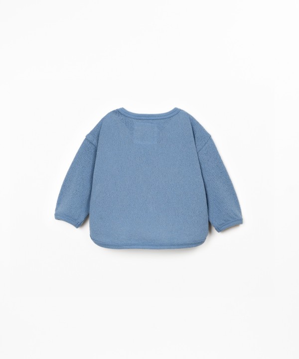 Pull en maille avec fibres recycl�es