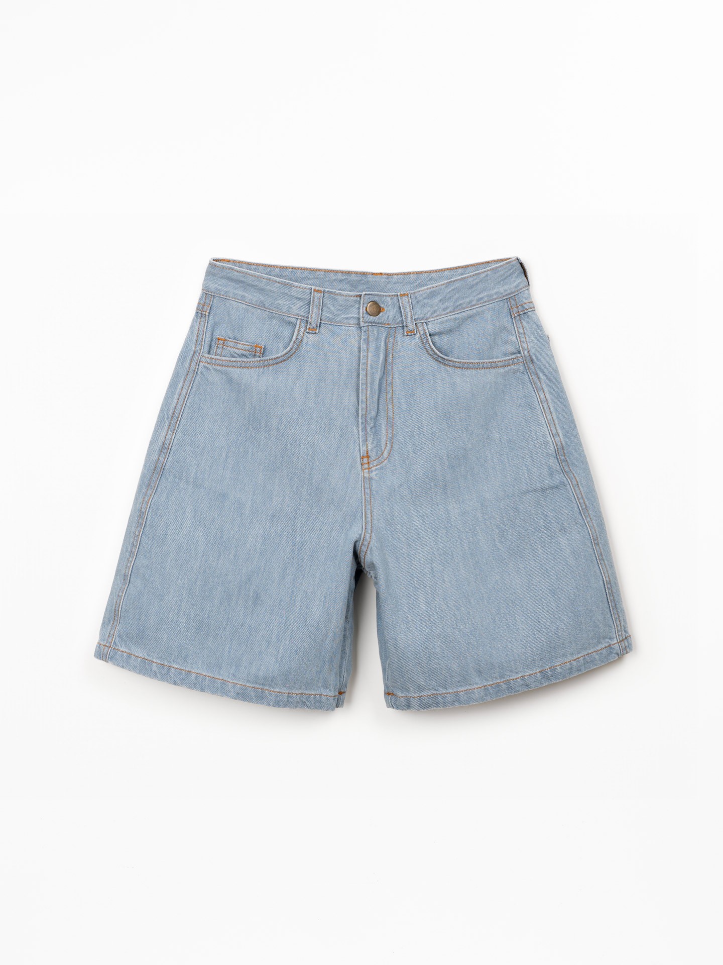 Short en jean en coton