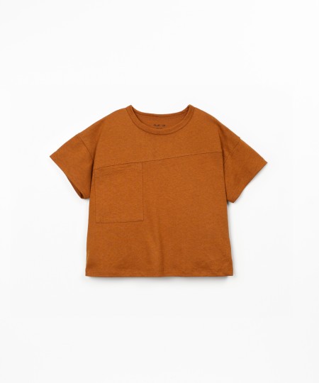 Camiseta de punto en algodón orgánico y lino