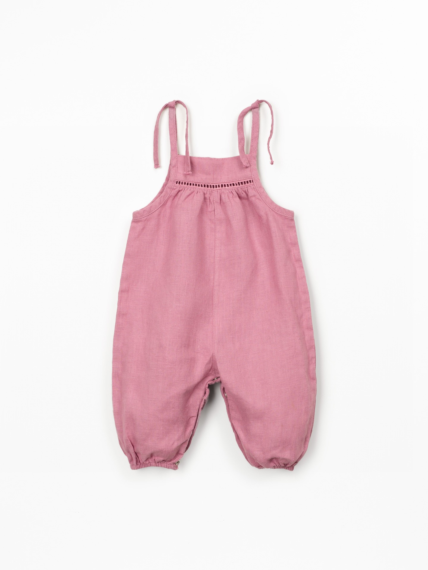 Combinaison en lin avec bretelles