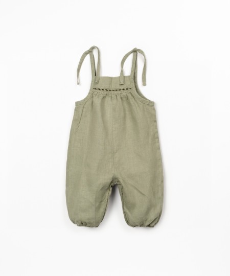 Mono de lino con tirantes