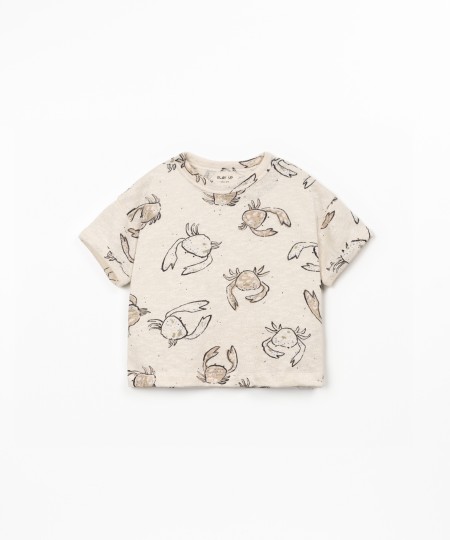 Natural fiber t-shirt with print