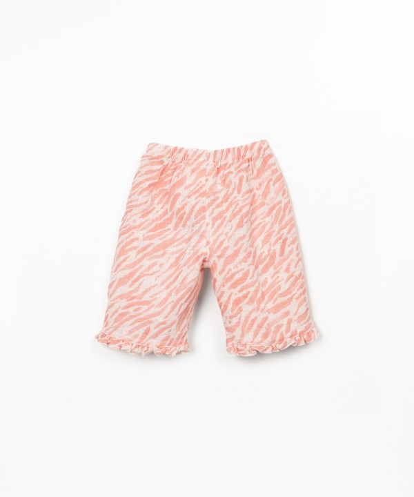 Pantalon � motif avec taille �lastiqu�e