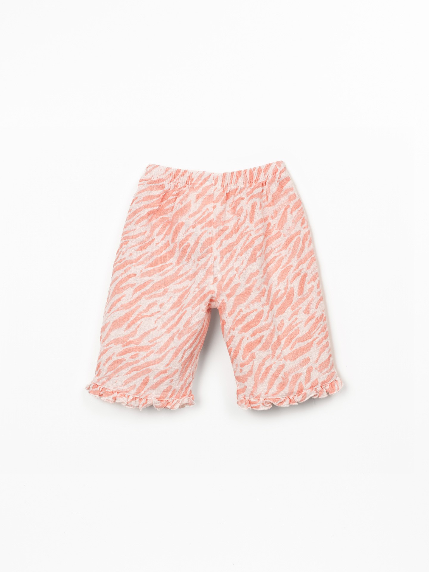 Pantalon à motif avec taille élastiquée