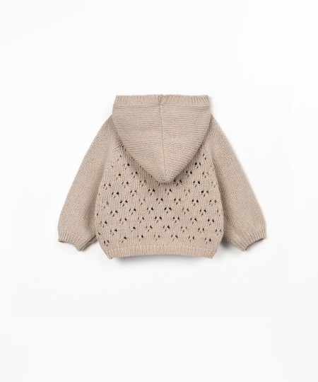 Chaqueta de punto con capucha