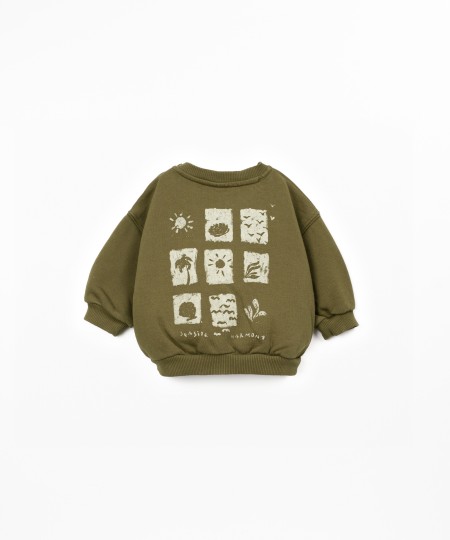 Organic cotton knit sweater