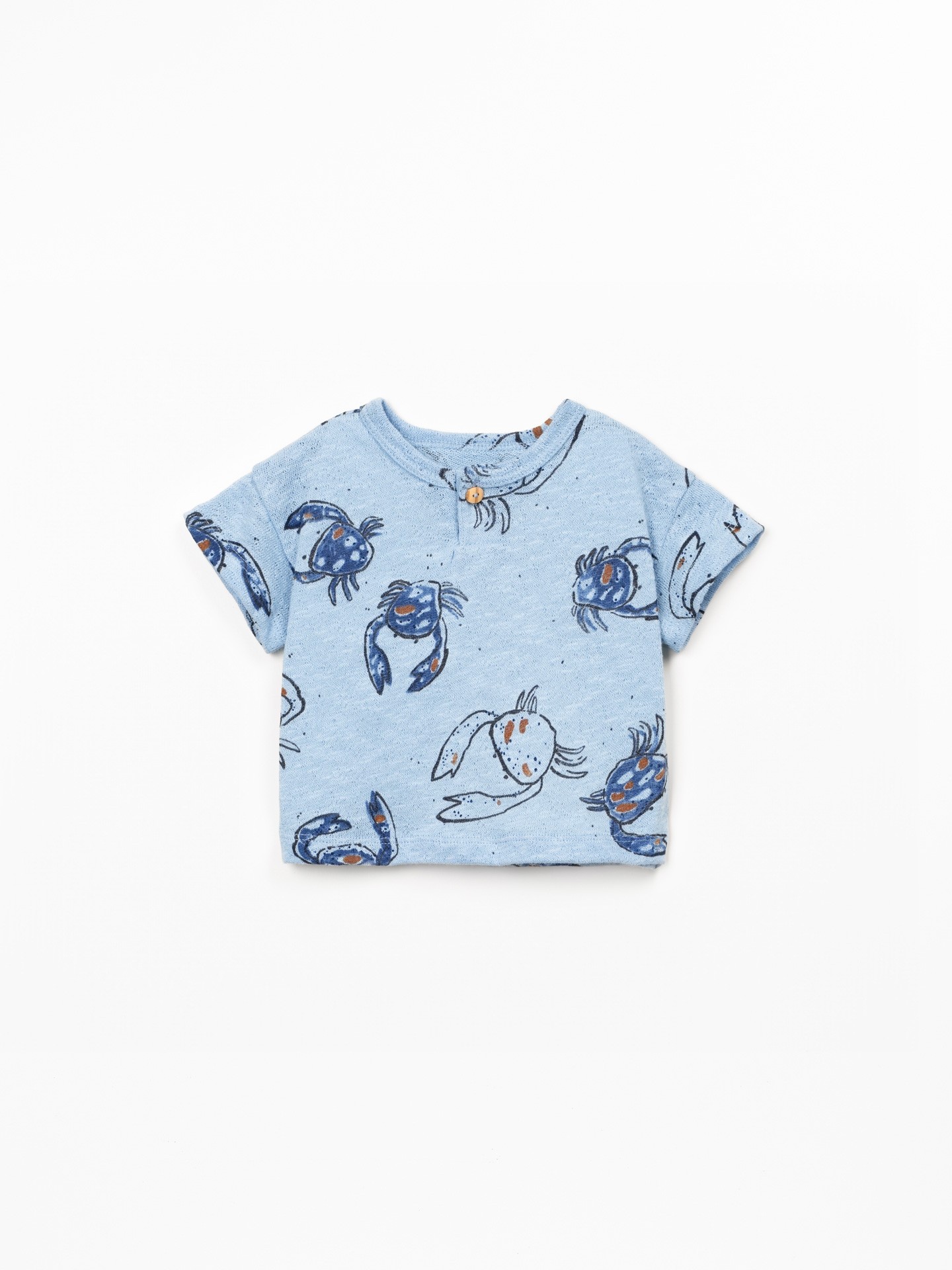 T-shirt com fibras naturais