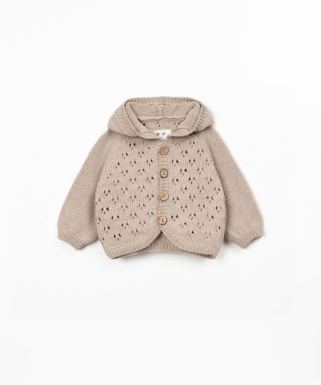 Chaqueta de punto con capucha