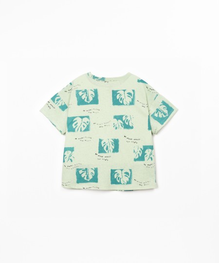 T-shirt in misto fibre naturali