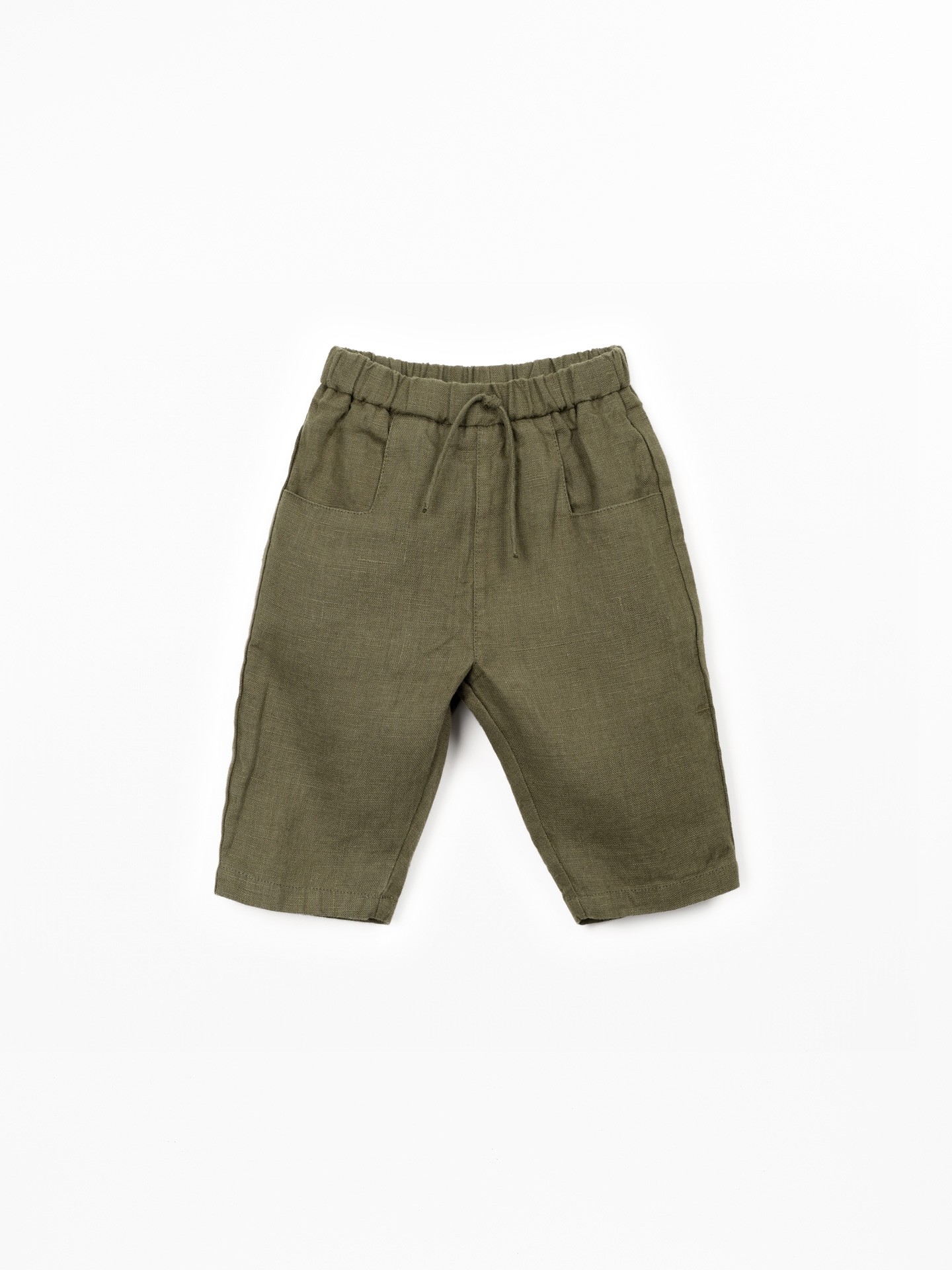 Pantaloni in tessuto di lino