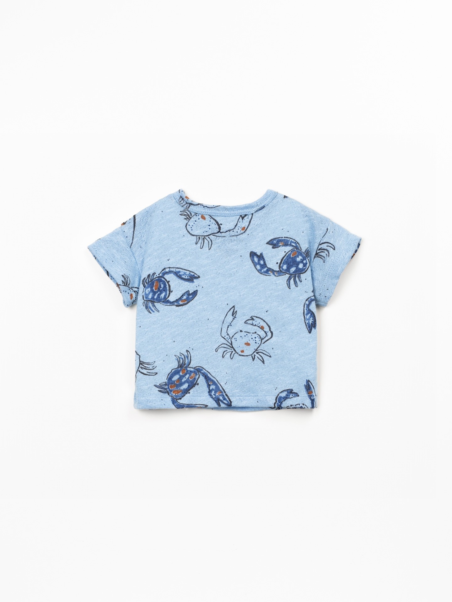 T-shirt com fibras naturais