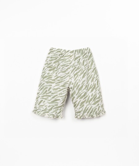 Pantalon avec imprimé et taille élastique