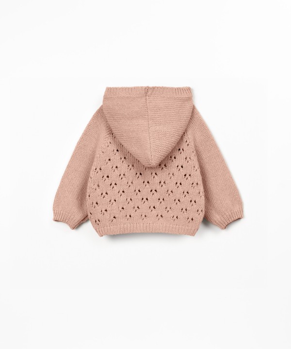 Chaqueta de punto con capucha