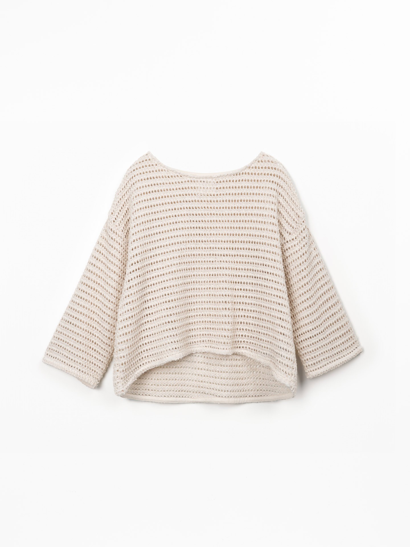 Camisola de malha com algodão reciclado