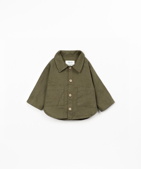 Camisa de tejido de lino