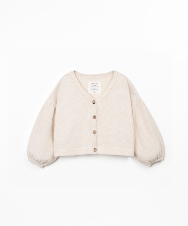 Cardigan en maille avec fibres recyclées