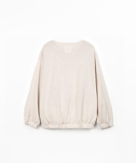 Veste en maille avec boutons en coco