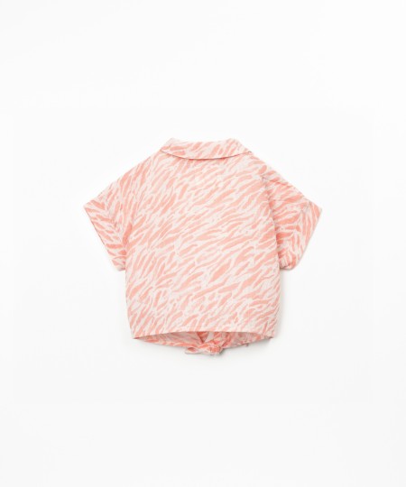 Camicia in cotone biologico con stampa