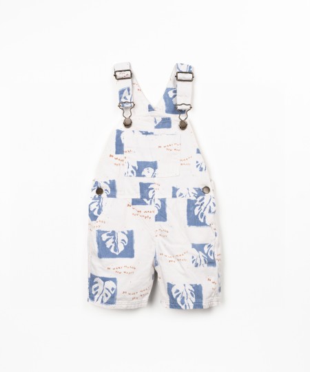 Cotton jumpsuit with print
