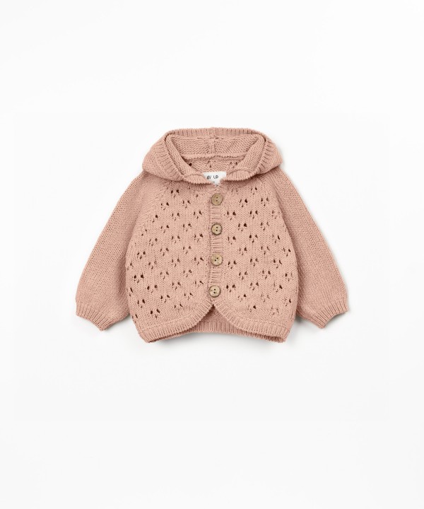 Chaqueta de punto con capucha