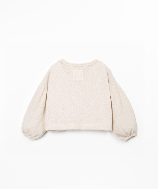 Cardigan en maille avec fibres recyclées