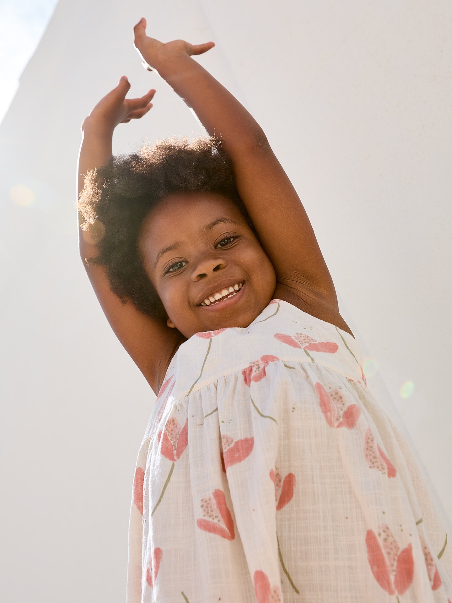 Robe avec imprimé de tulipes