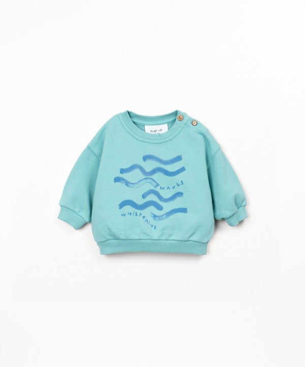 Organic cotton knit sweater