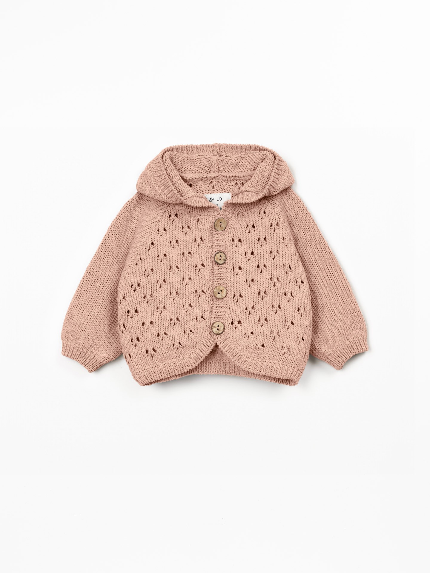 Casaco tricot com capucho