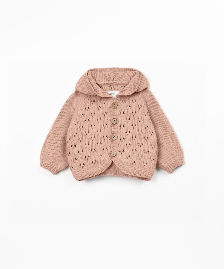 Chaqueta de punto con capucha