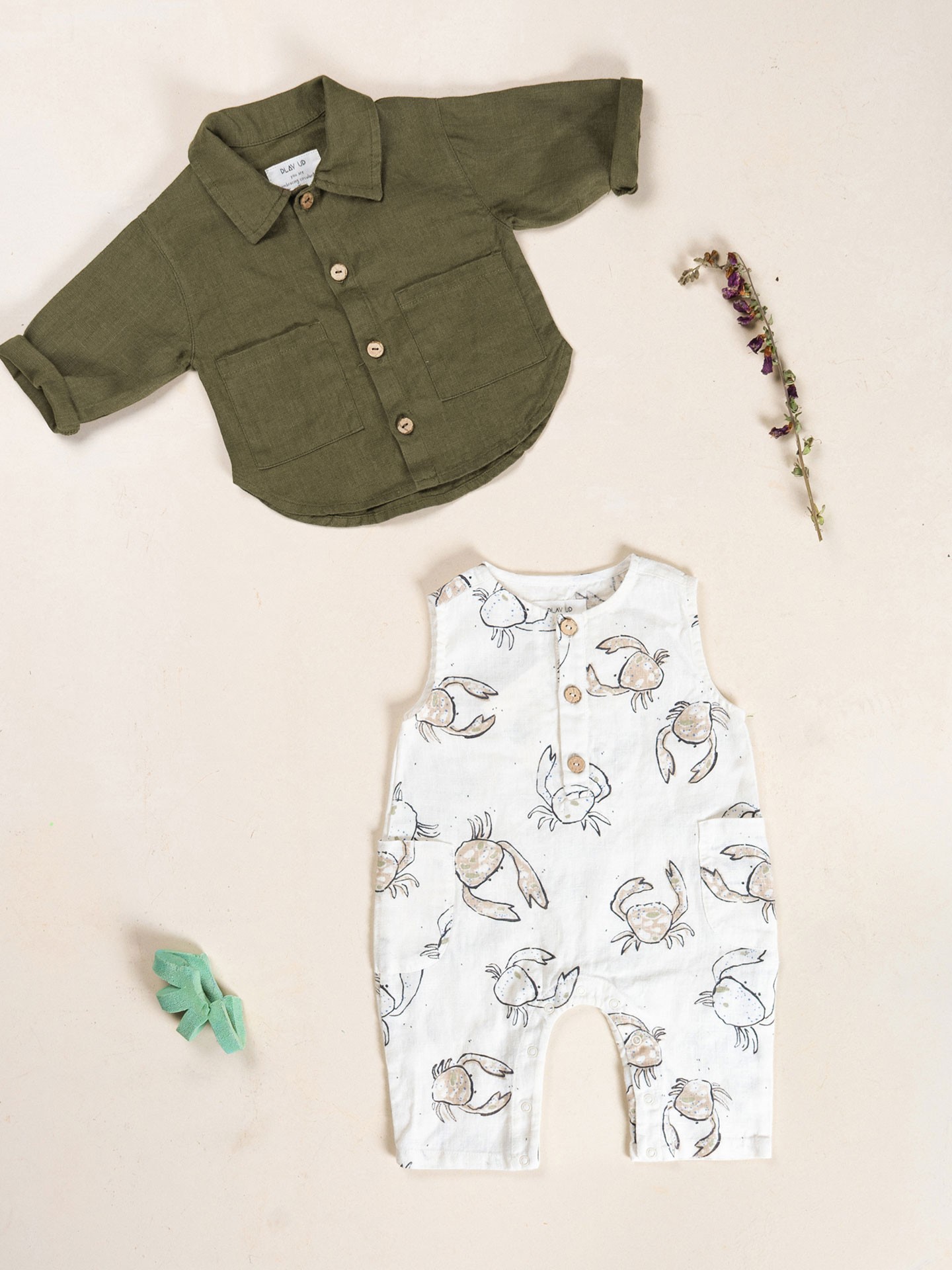 Chemise en tissu de lin